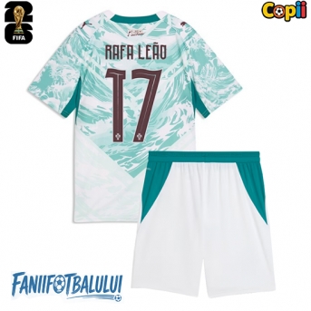 Portugalia Rafael Leao #17 Echipament de Fotbal Replică Mondial 2026 Copii Deplasare (+ Șorturi)